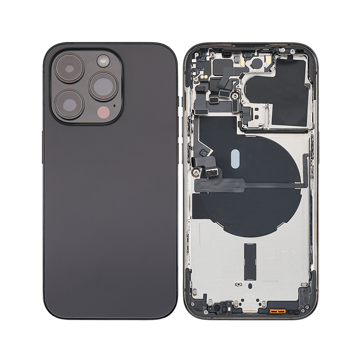 For iPhone 14 Pro Max Complete Housing Incl All Small Parts Without Battery And Back Camera Black