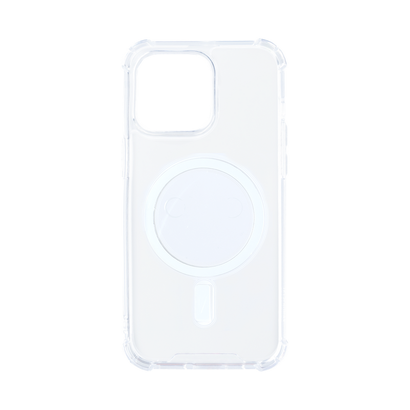 Rixus For iPhone 13 Pro Max Anti-Burst Case With Magsafe Transparent