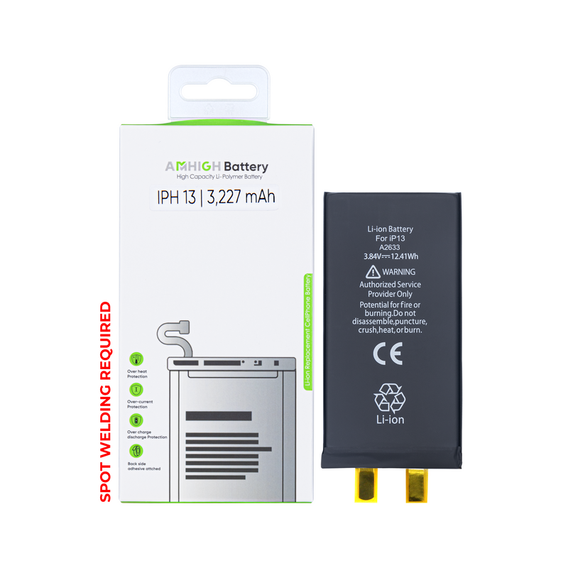 For iPhone 13 A2633 Battery A2655 Premium No Flex