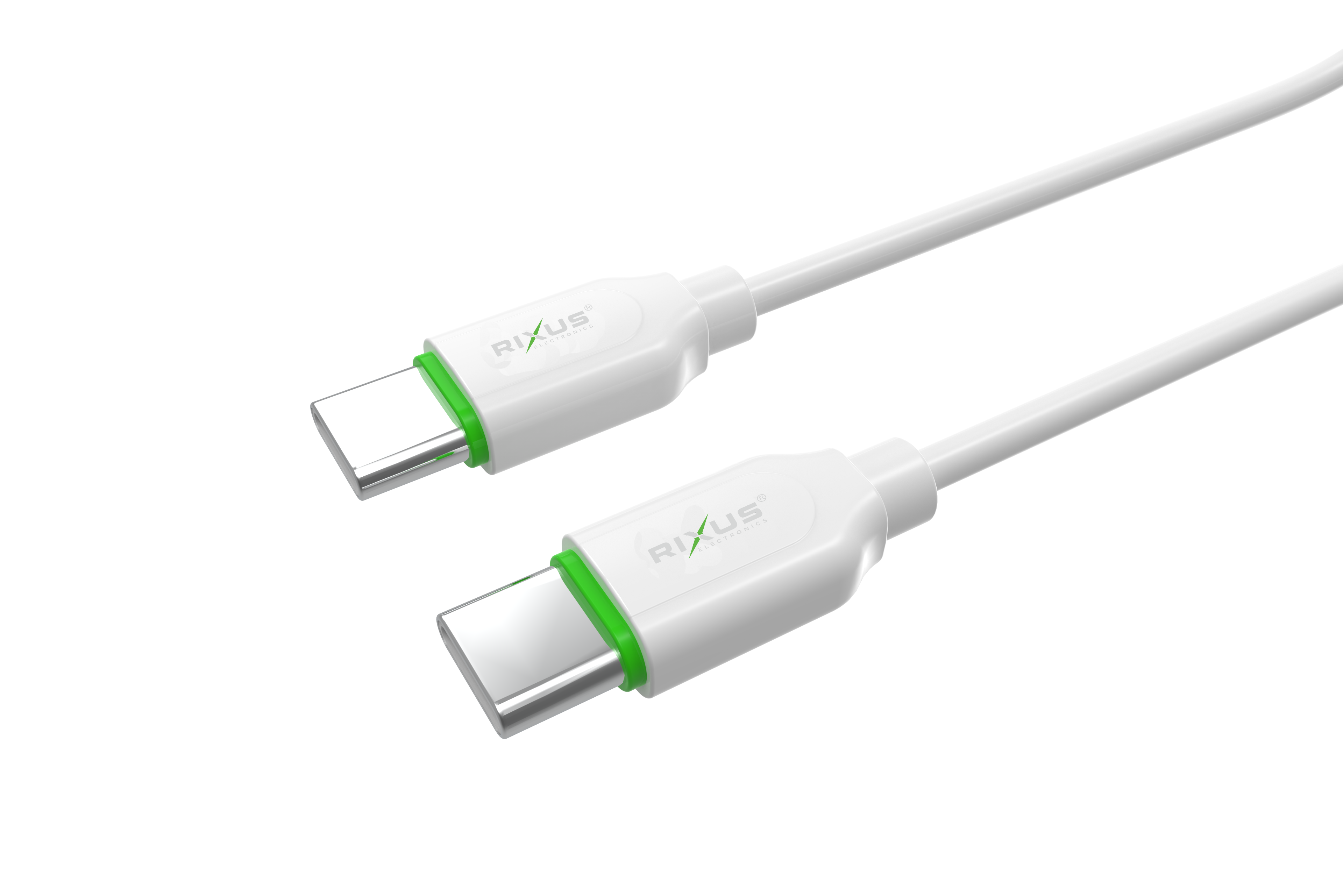 Rixus RX2015 Data Sync And Fast Charge Cable Type-C to Type-C 100cm