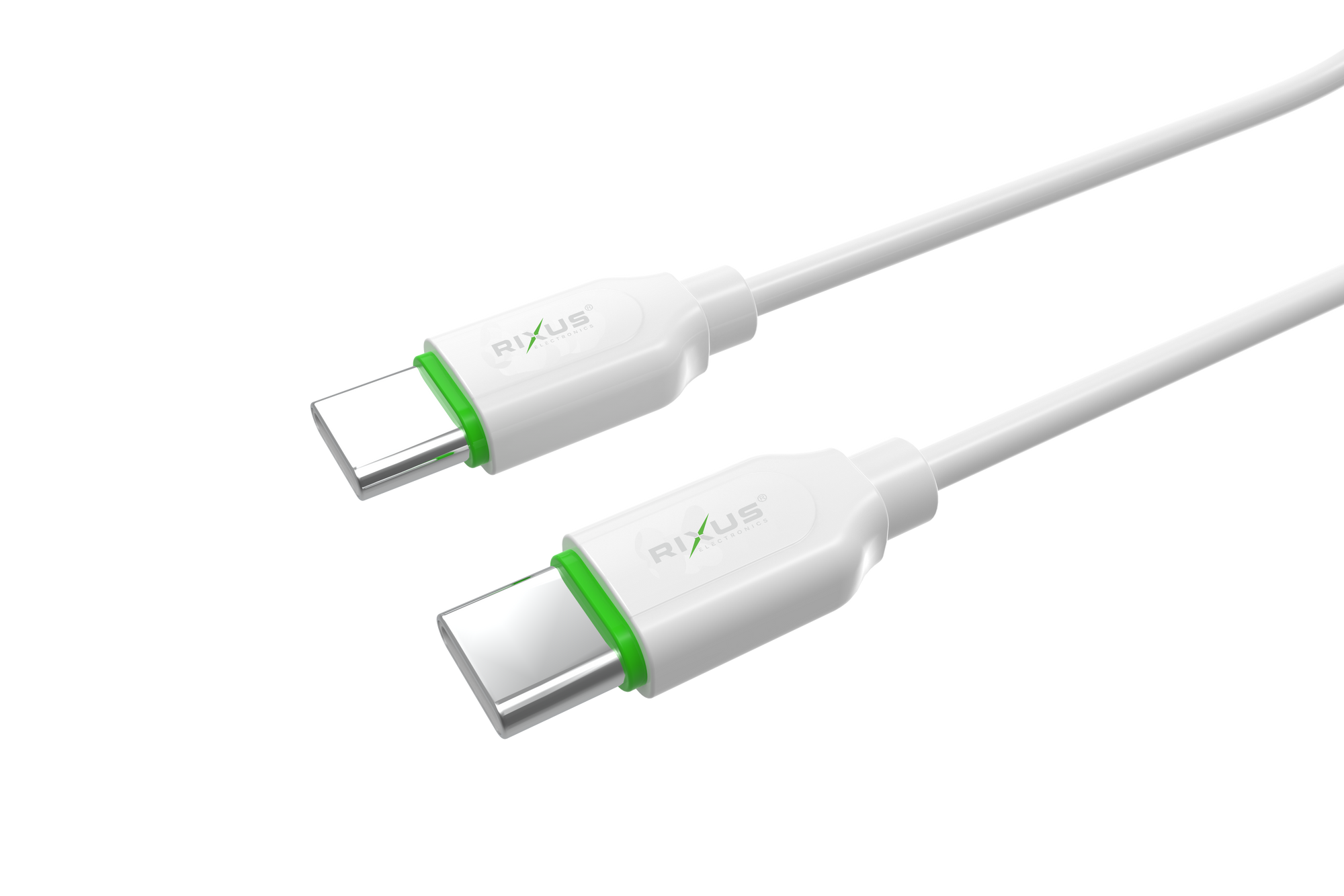 Rixus RX2015 Data Sync And Fast Charge Cable Type-C to Type-C 100cm