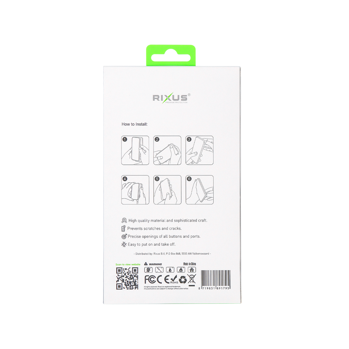 Rixus For iPhone 15 Classic 02 Case With MagSafe Green