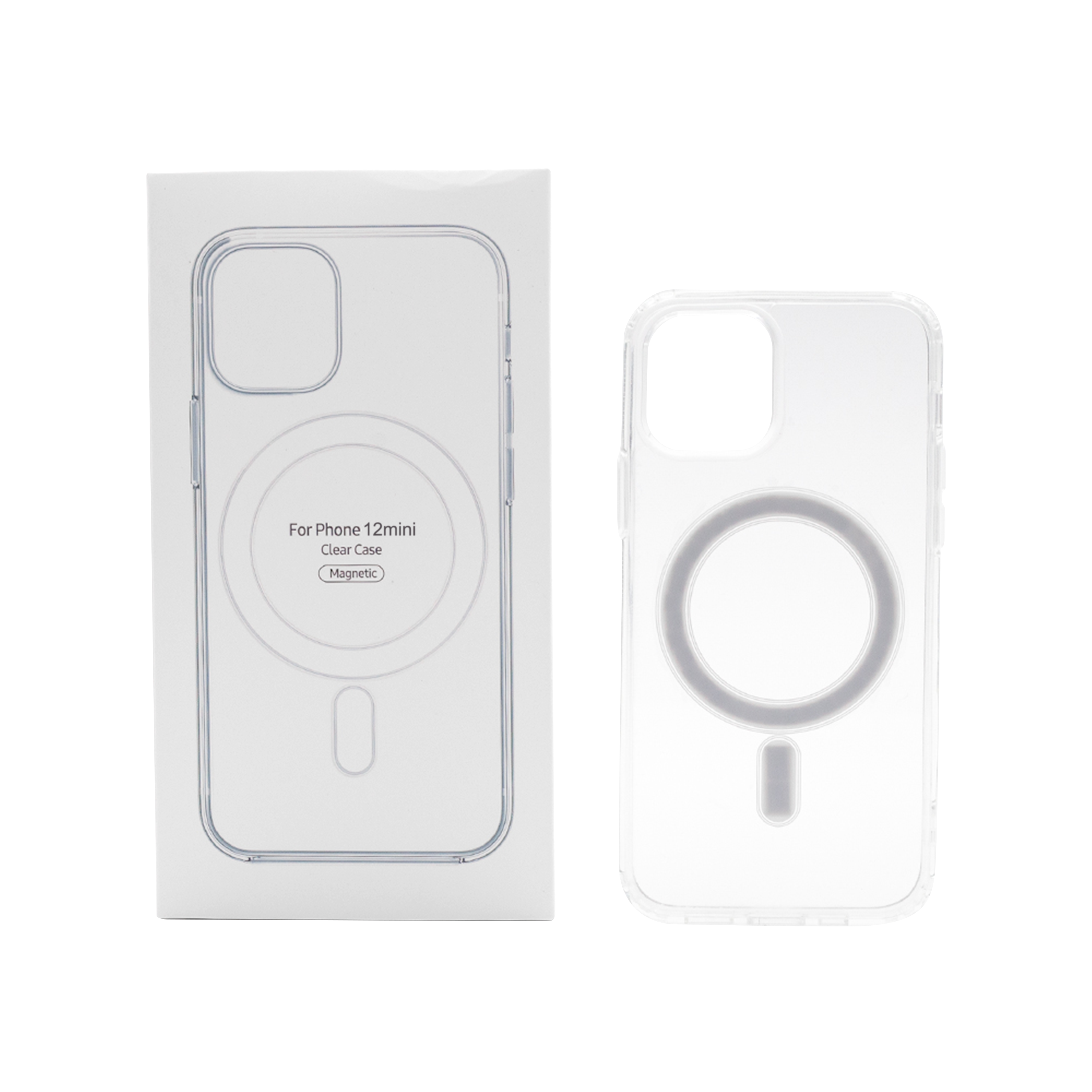 For iPhone 12 Mini Magnetic Clear Case