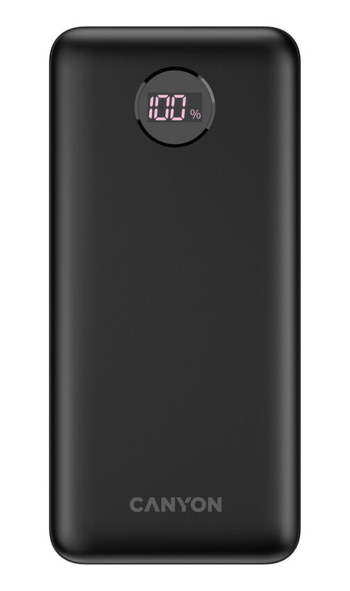 Canyon Powerbank PB-2002 USB-C PD, USB-A QC 3.0 20000mAh Black