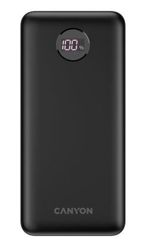 Canyon Powerbank PB-2002 USB-C PD, USB-A QC 3.0 20000mAh Black