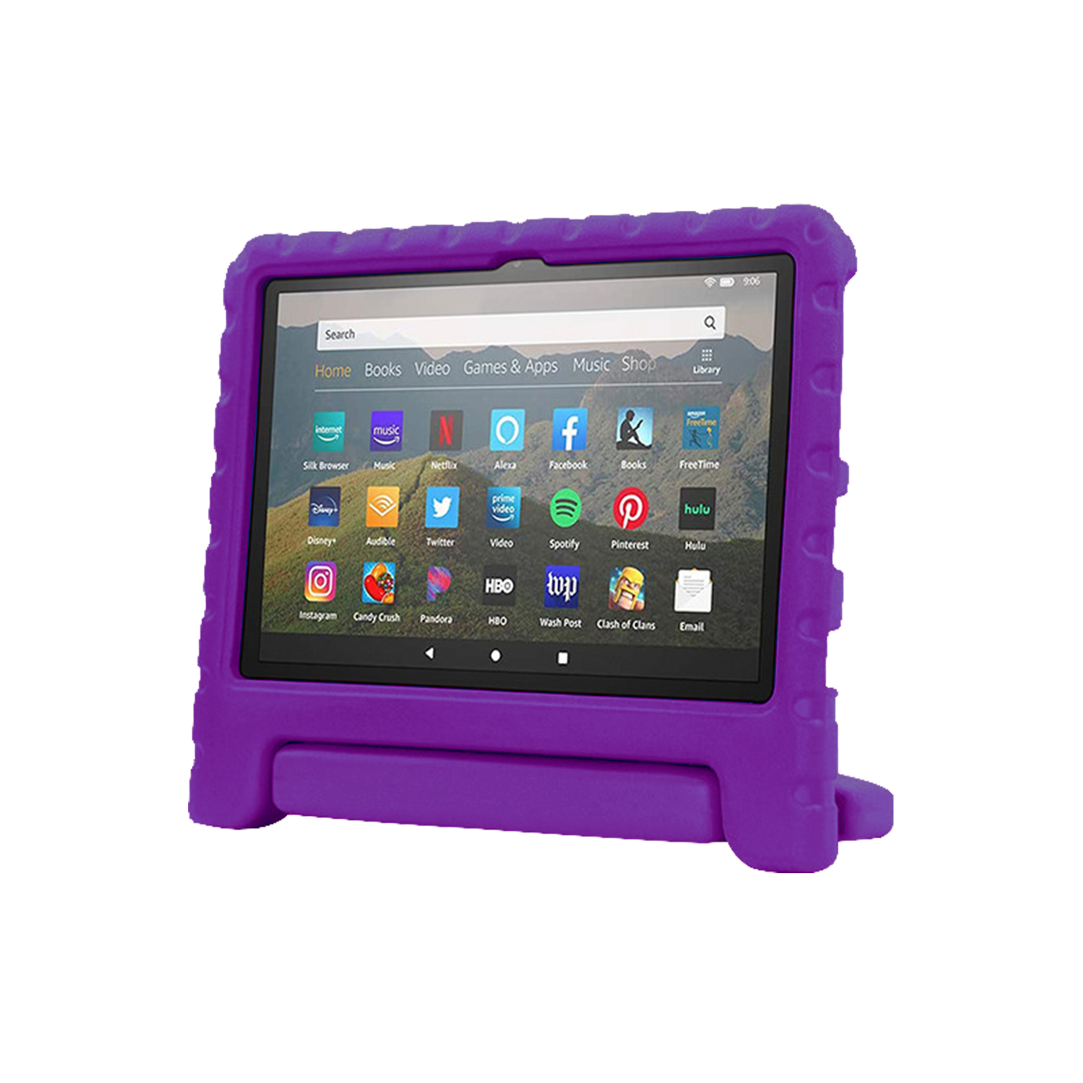 Rixus RXTC06 For iPad Air 3 10.5 (2019) 10.2 (2021, 2019) Pro 10.5 (2018) Tablet Kids Case Purple