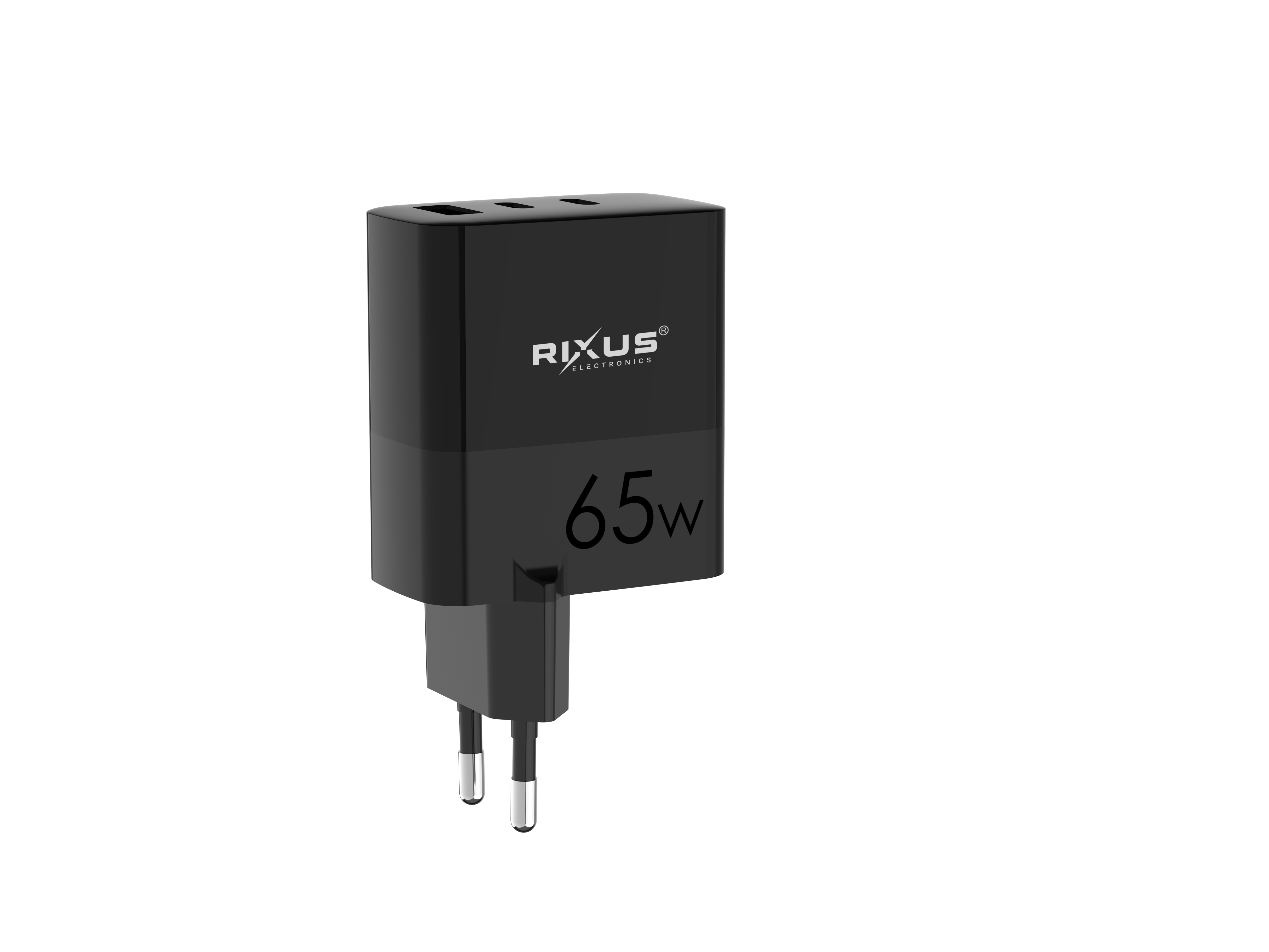 Rixus RX105 PD 65W Gan Charger Black