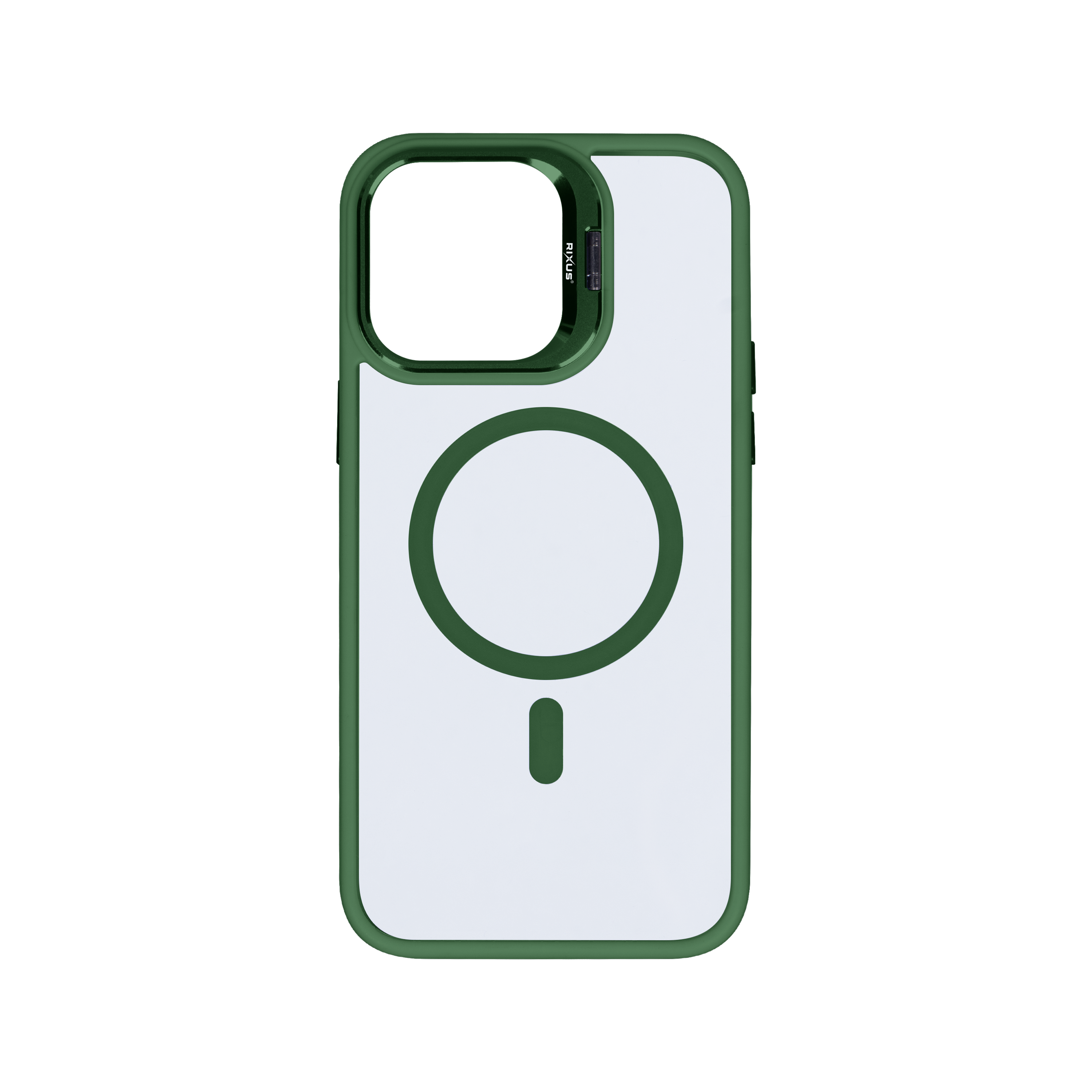 Rixus Classic 03 Case With MagSafe For iPhone 15 Dark Green