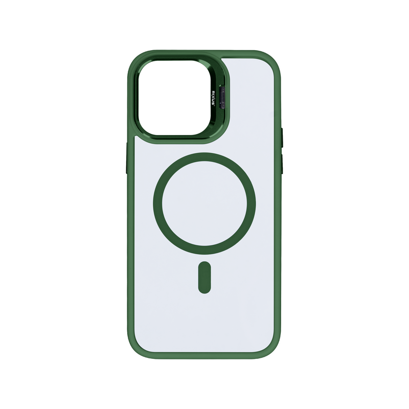 Rixus Classic 03 Case With MagSafe For iPhone 15 Dark Green