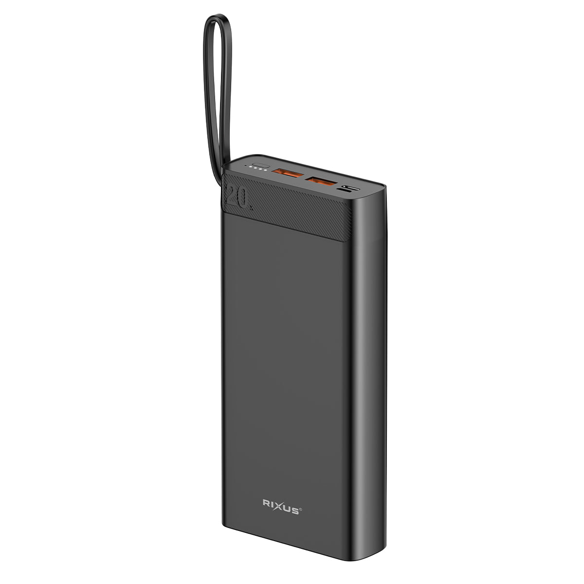 Rixus RXPB52 High Capicity Powerbank 10000 mAh 22.5W Black