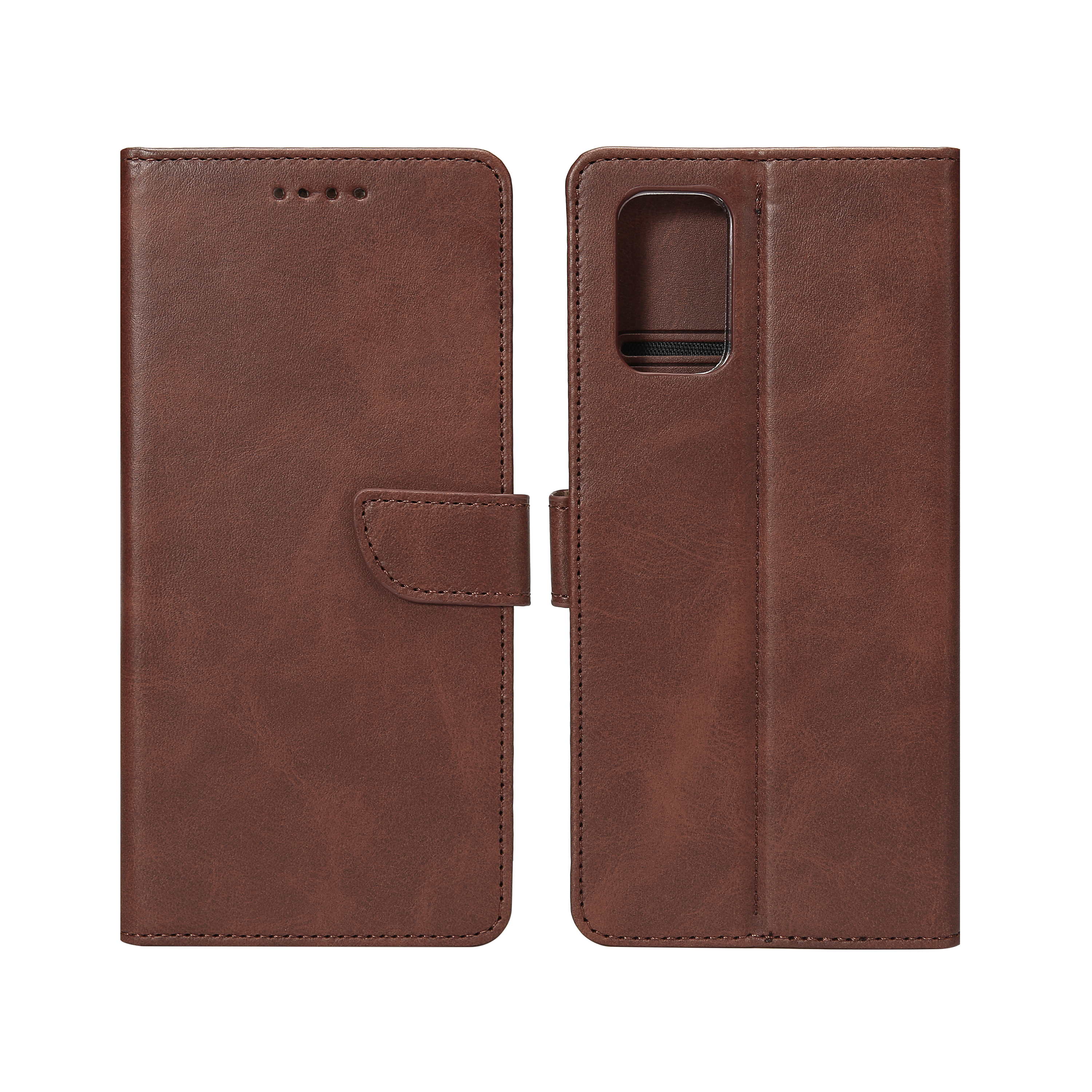 Rixus PU Book Case Galaxy A23 5G Coffee