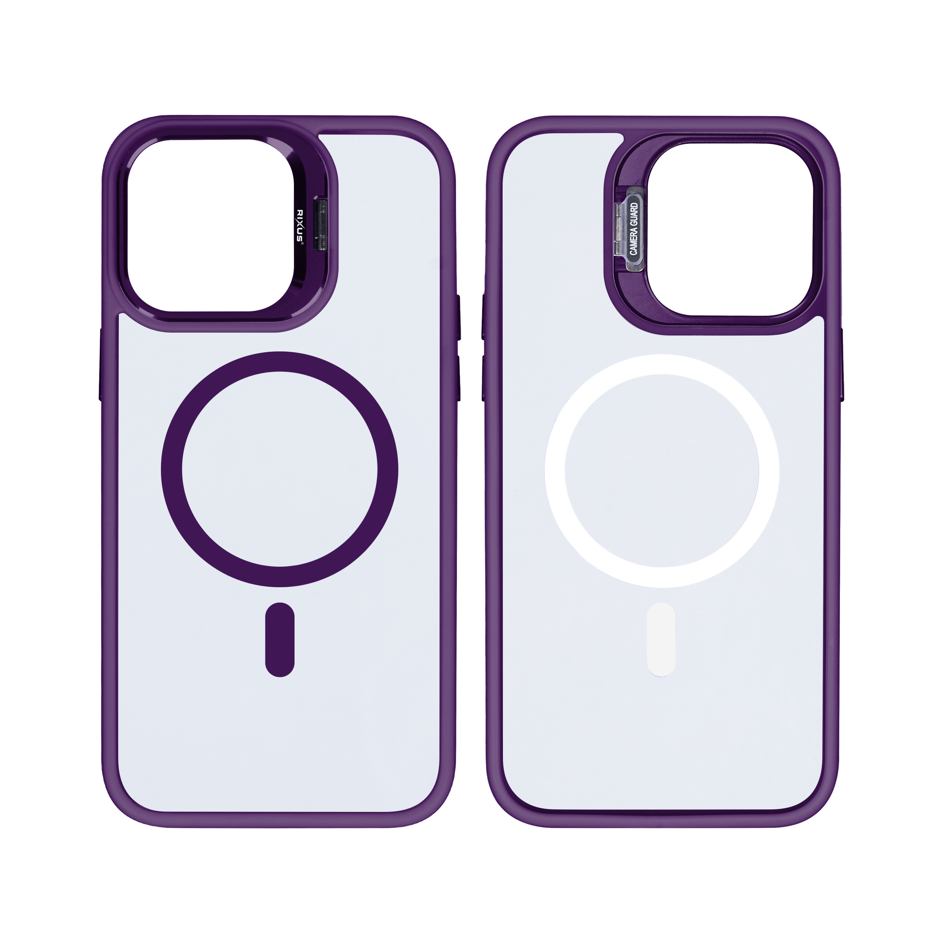 Rixus Classic 03 Case With MagSafe For iPhone 14 Deep Purple