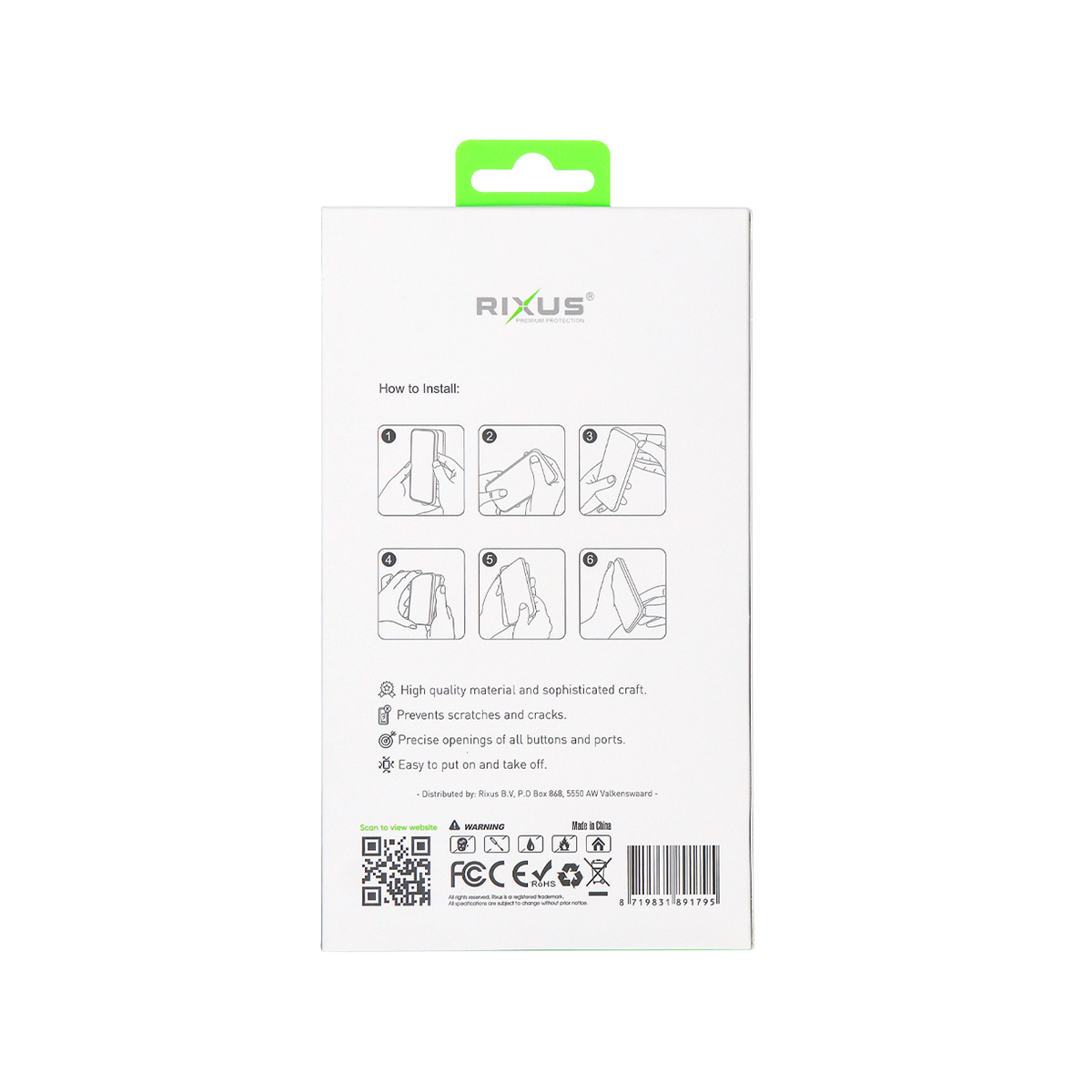 Rixus For iPhone 15 Pro Classic 02 Case With MagSafe Blue