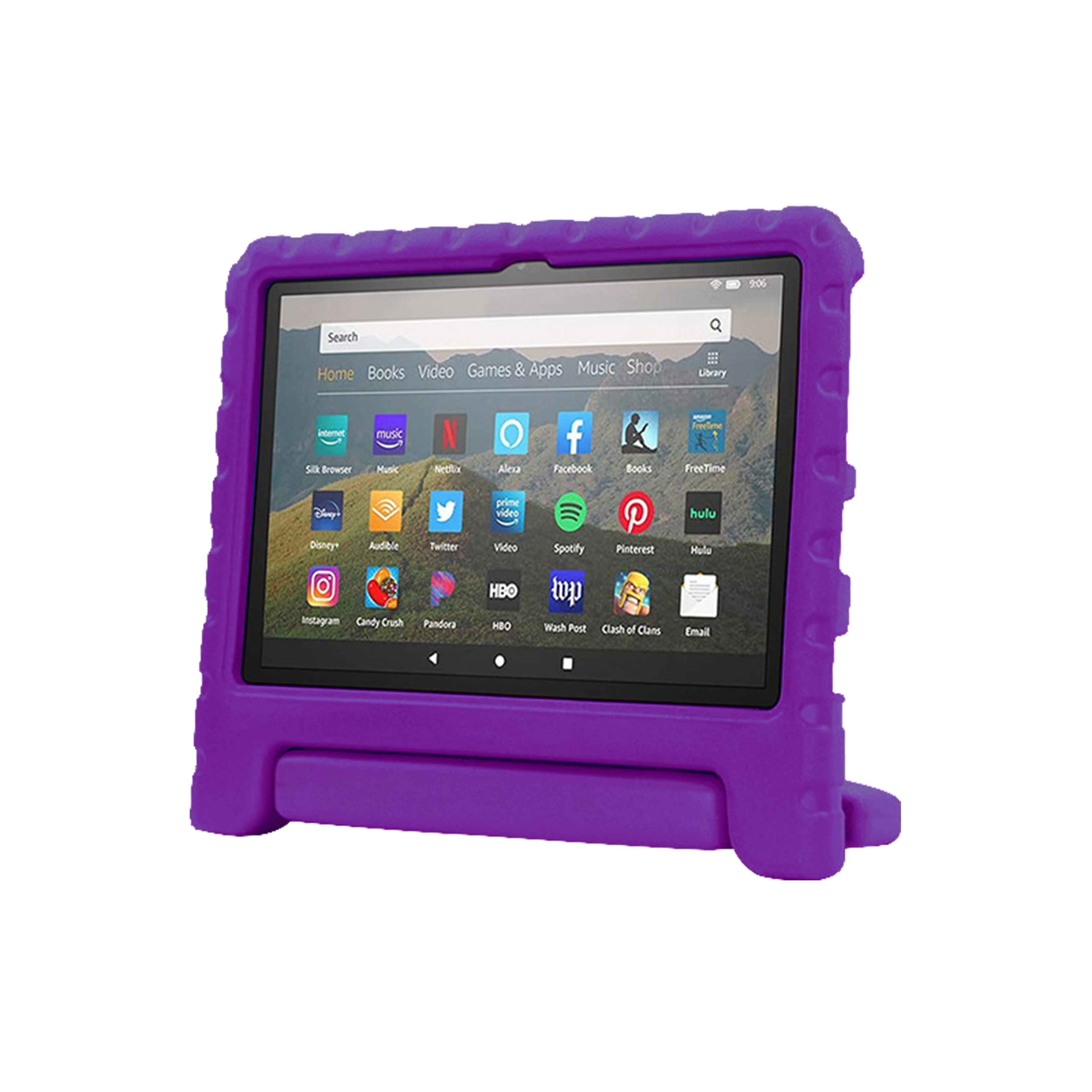 Rixus RXTC06 For iPad Pro 11 (2022,2021,2020,2018), iPad Air 4 10.9 (2020) Tablet Kids Case Purple