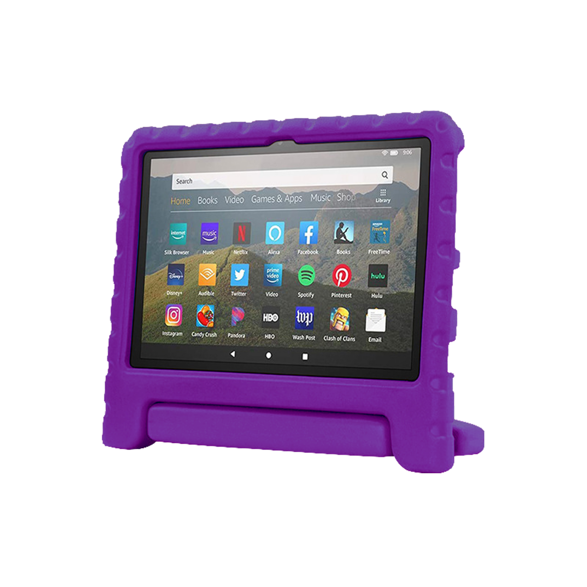 Rixus RXTC06 For iPad Pro 11 (2022,2021,2020,2018), iPad Air 4 10.9 (2020) Tablet Kids Case Purple