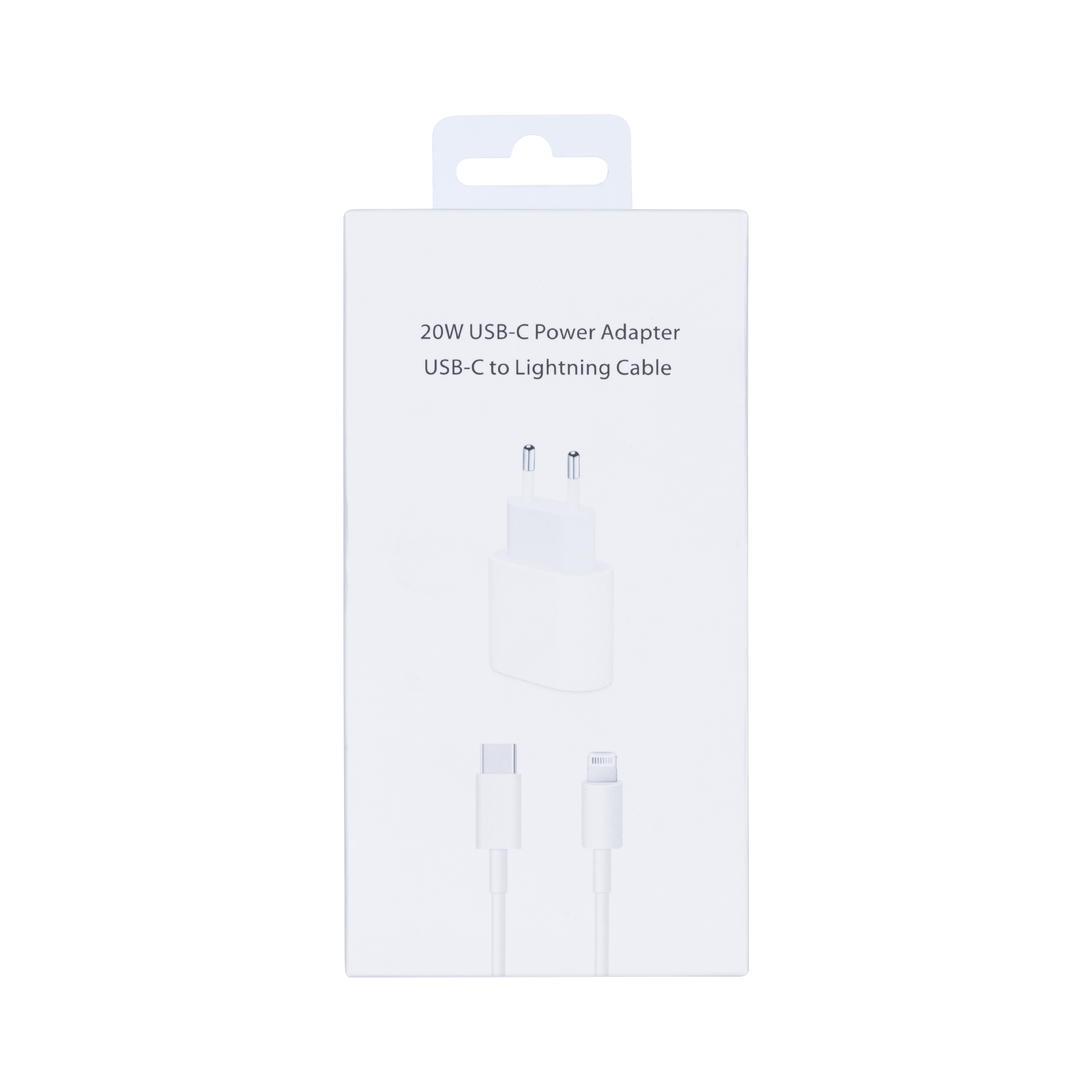 For Apple Charger USB-C 20W with Cable Lightning 1m Retail Box