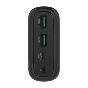 Rixus RXPB38B High Capacity Power Bank 30.000mAh Black