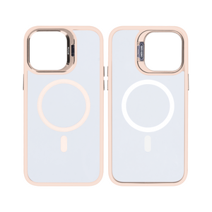 Rixus Classic 03 Case With MagSafe For iPhone 14 Pro Max Light Pink