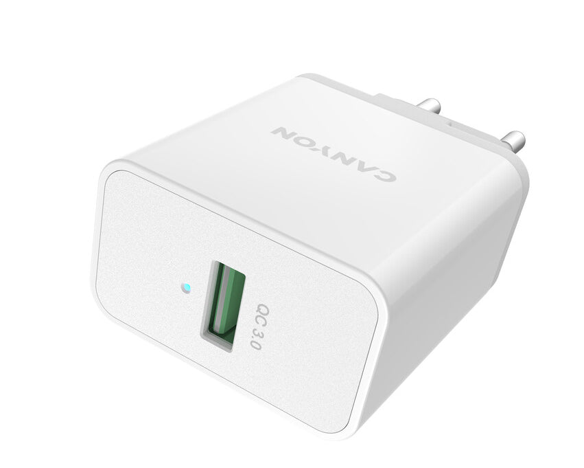 Canyon Wall Charger H-24 USB QC 3.0 White