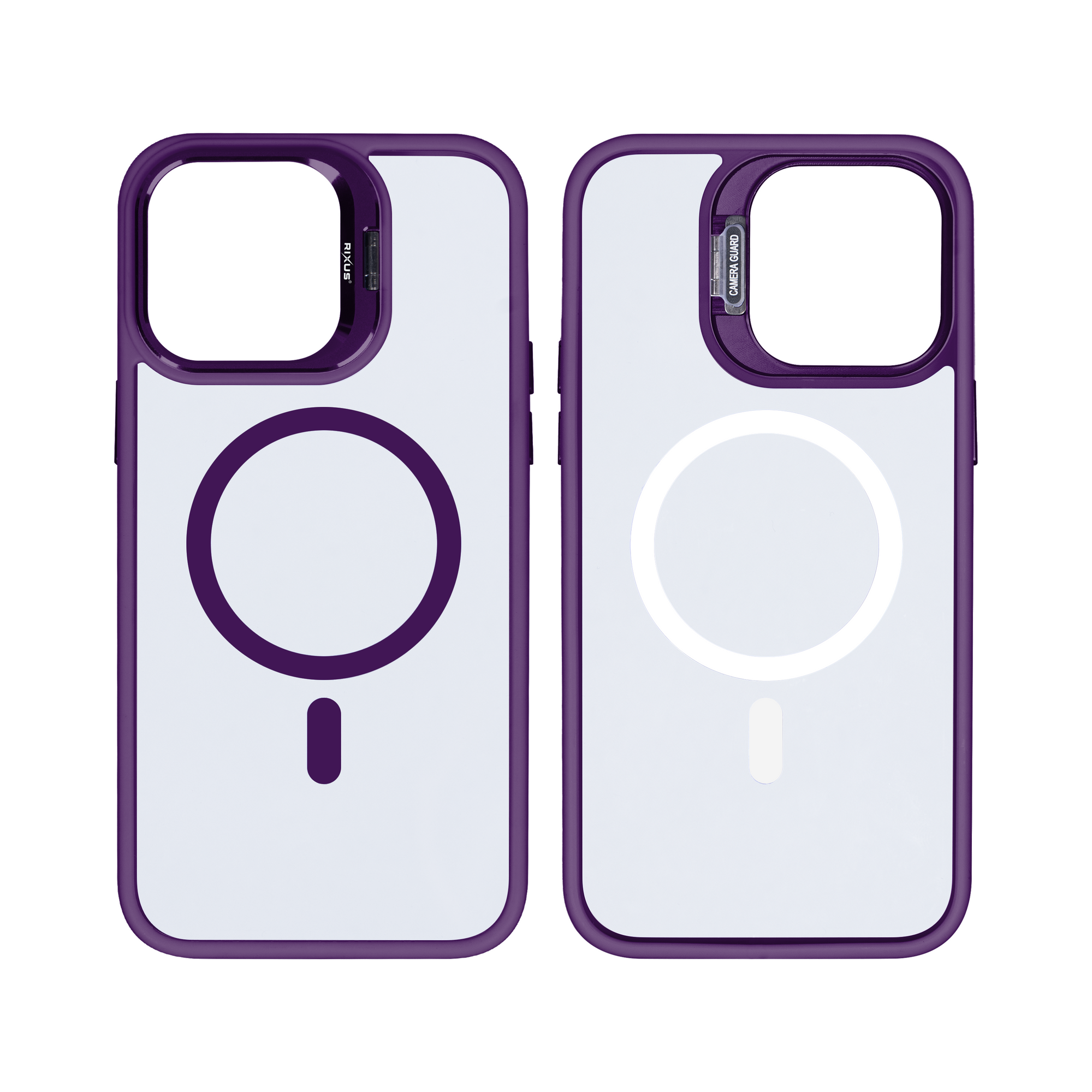 Rixus Classic 03 Case With MagSafe For iPhone 14 Pro Max Deep Purple