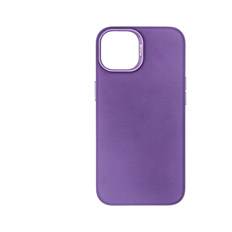 Rixus For iPhone 15 Pro Max Classic 02 Case With MagSafe Purple