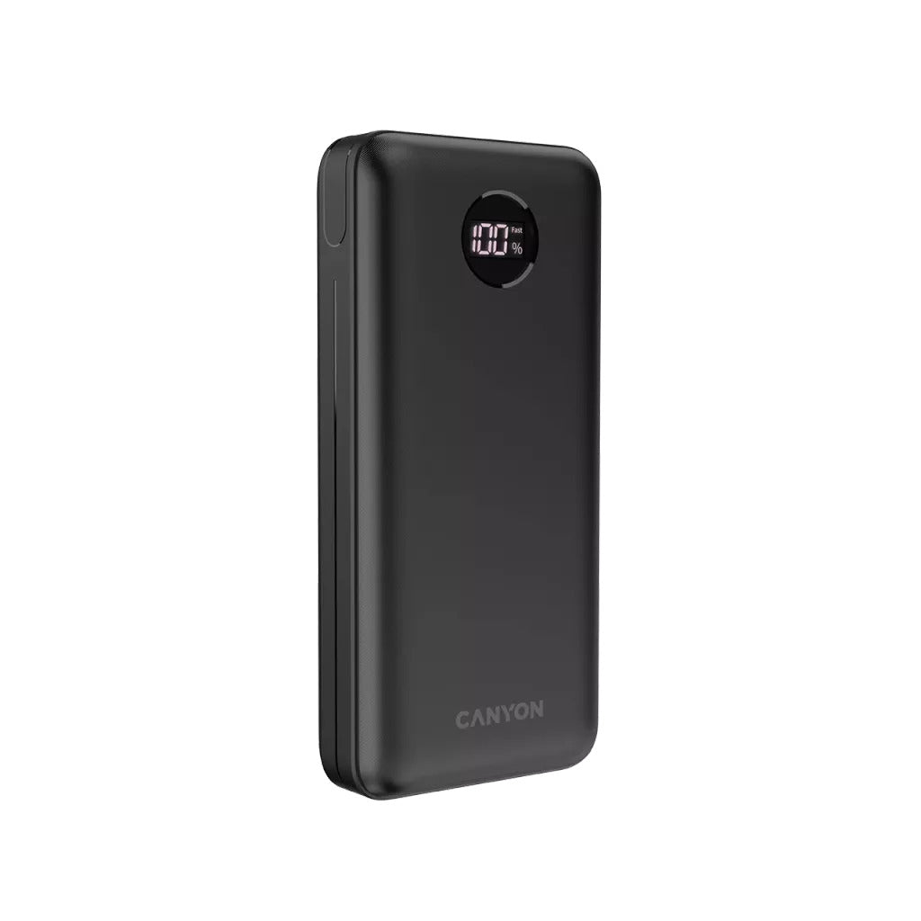 Canyon Powerbank PB-2002 USB-C PD, USB-A QC 3.0 20000mAh Black
