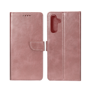 Rixus Bookcase For Samsung Galaxy A14 5G Pink