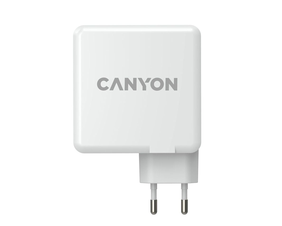 Canyon Wall Charger Power Adapter H-100 GaN PD 100W QC 3.0 30W White