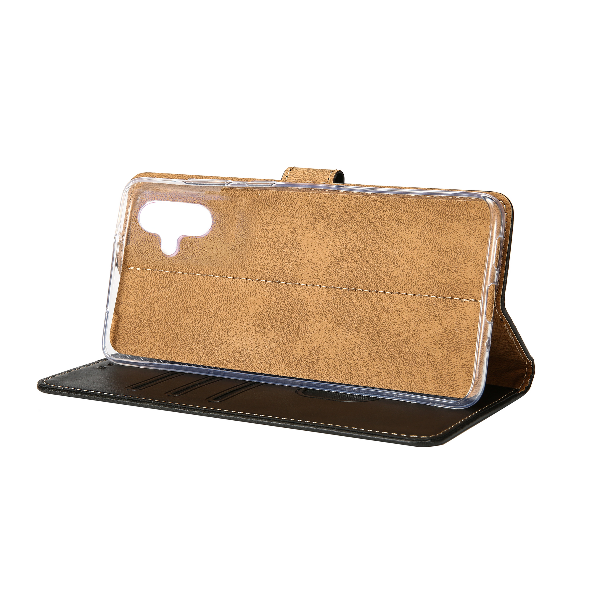 Rixus Bookcase For Samsung Galaxy A04E A042F Black