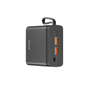 Rixus RXPB52 High Capicity Powerbank 10000 mAh 22.5W Black