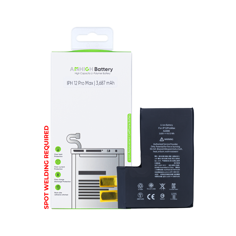 For iPhone 12 Pro Max Battery Cell No Flex