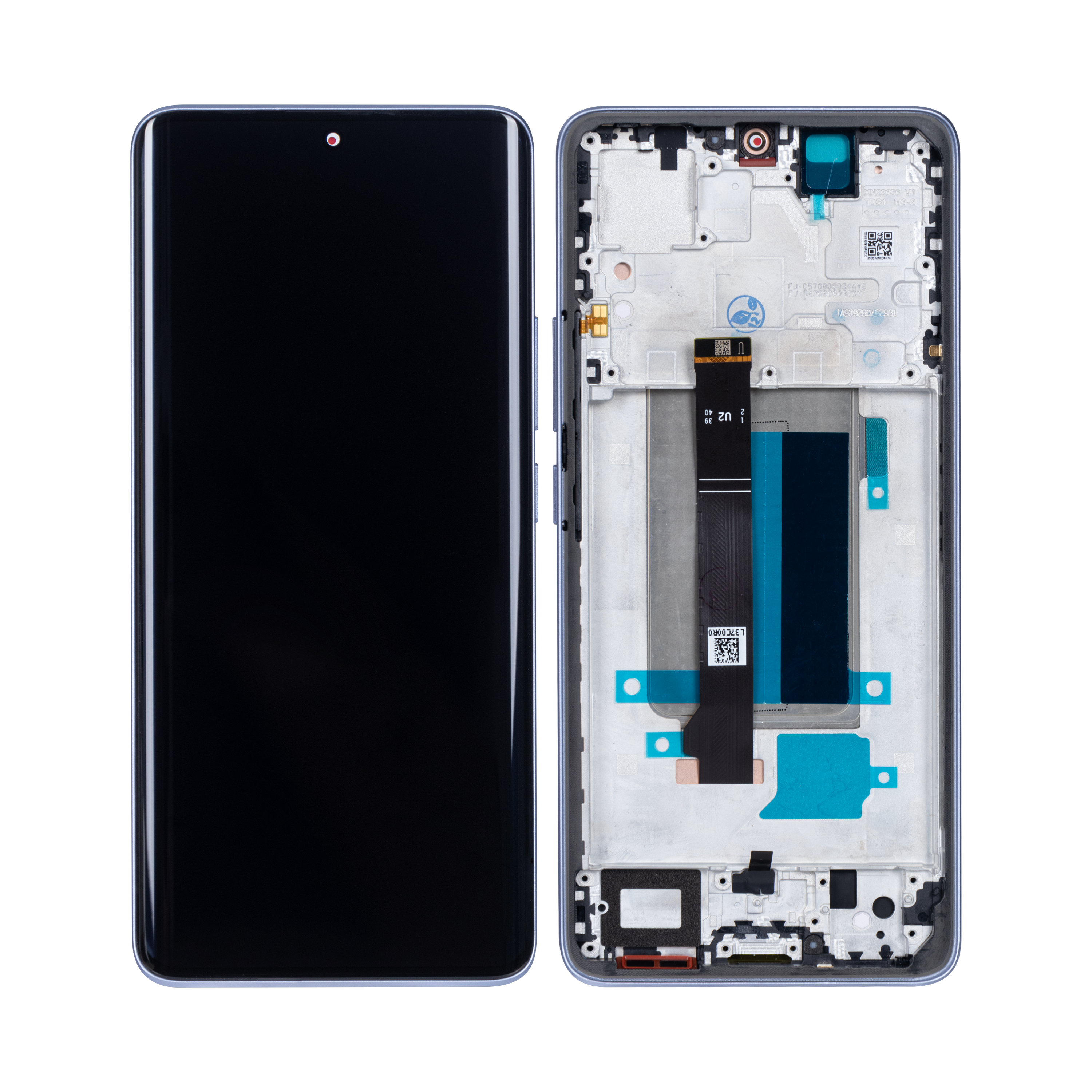 Xiaomi Redmi Note 13 Pro Plus (23090RA98G) Display And Digitizer With Frame Violet OEM
