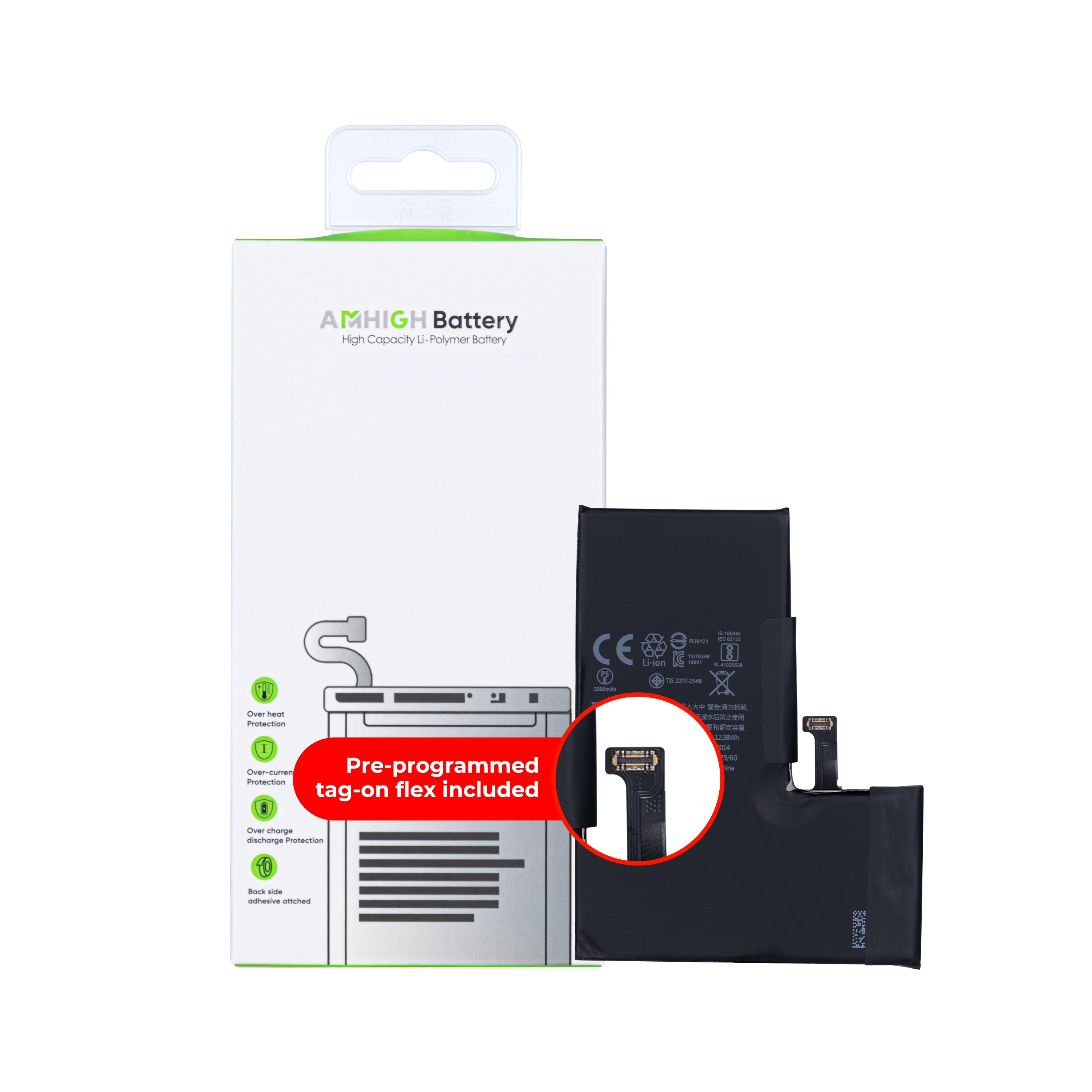 For iPhone 14 Plus Battery With Tag-On Flex