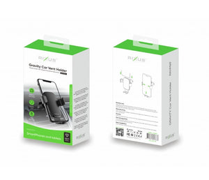 Rixus RXHM69 Gravity Air Vent Holder Black