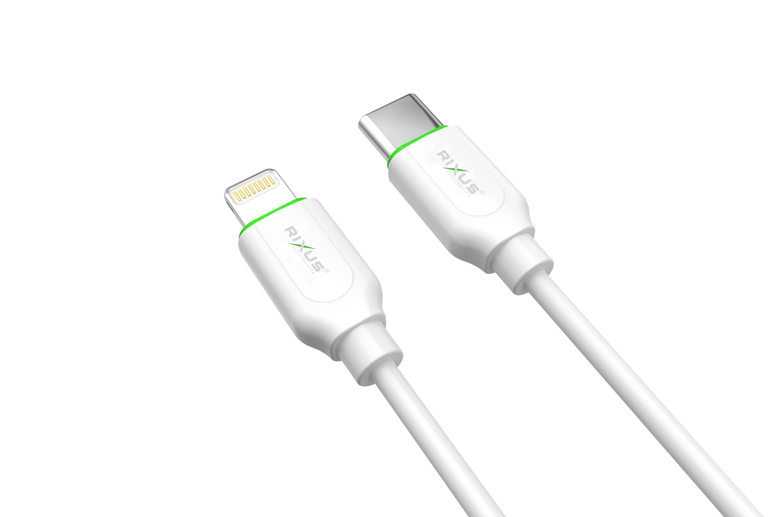 Rixus RX2023 Data Synch & Fast Charge 2M White