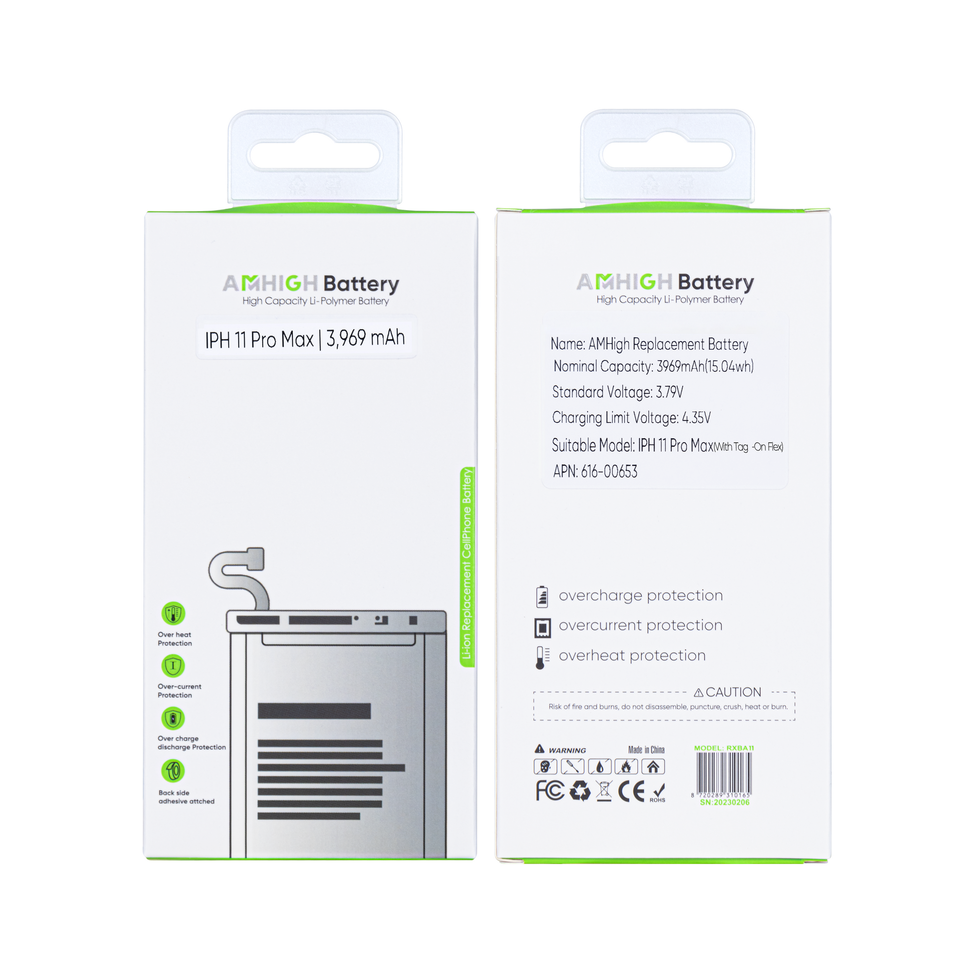 For iPhone 11 Pro Max Battery With Tag-On Flex