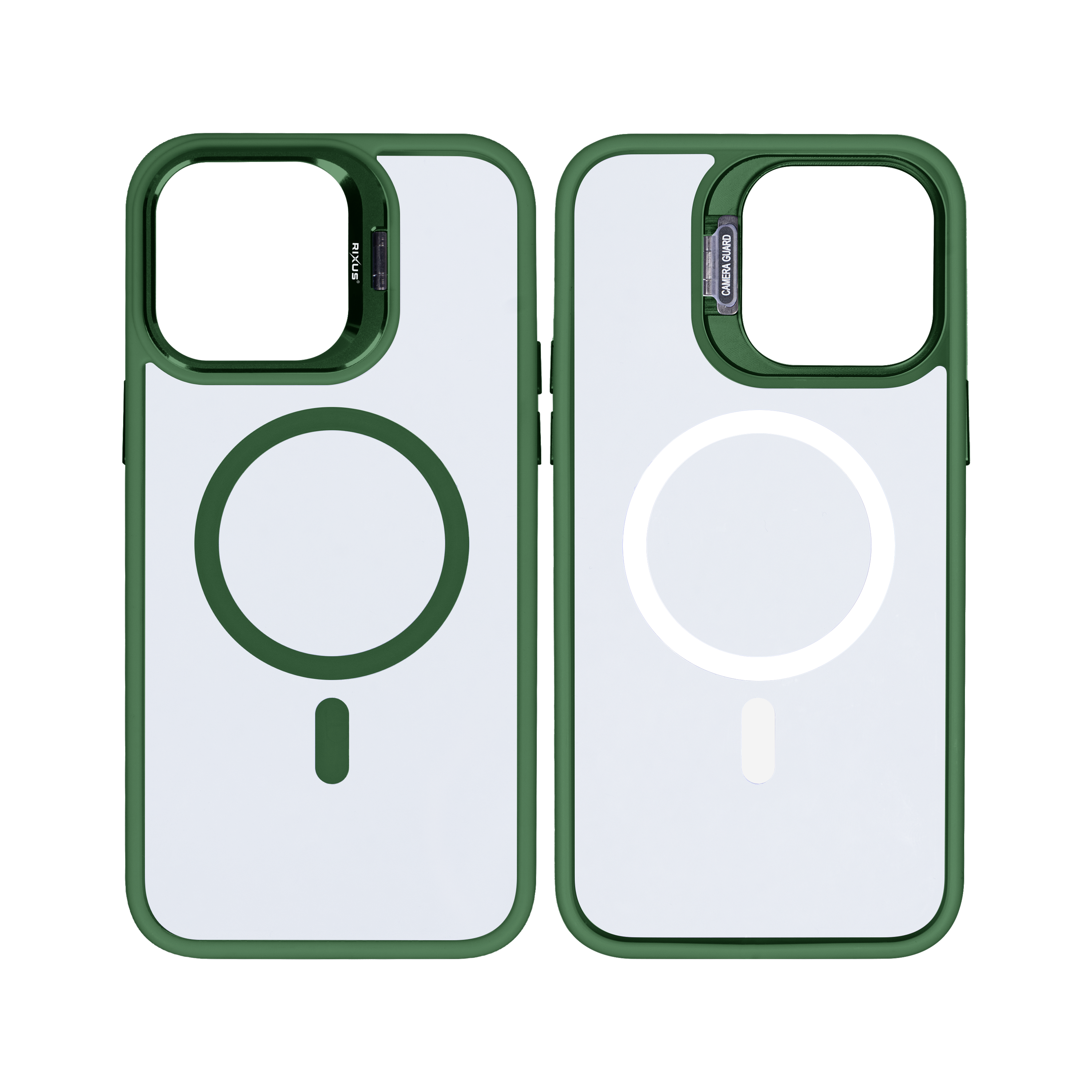Rixus Classic 03 Case With MagSafe For iPhone 15 Dark Green