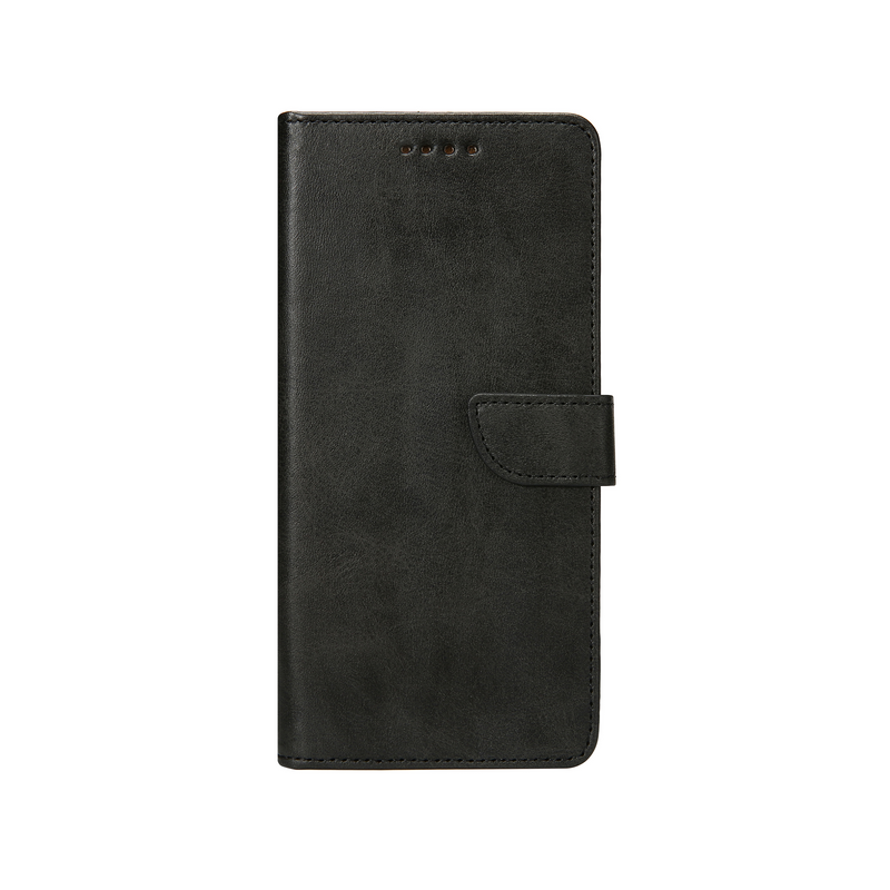 Rixus For Samsung Galaxy A12 PU Book Case Black