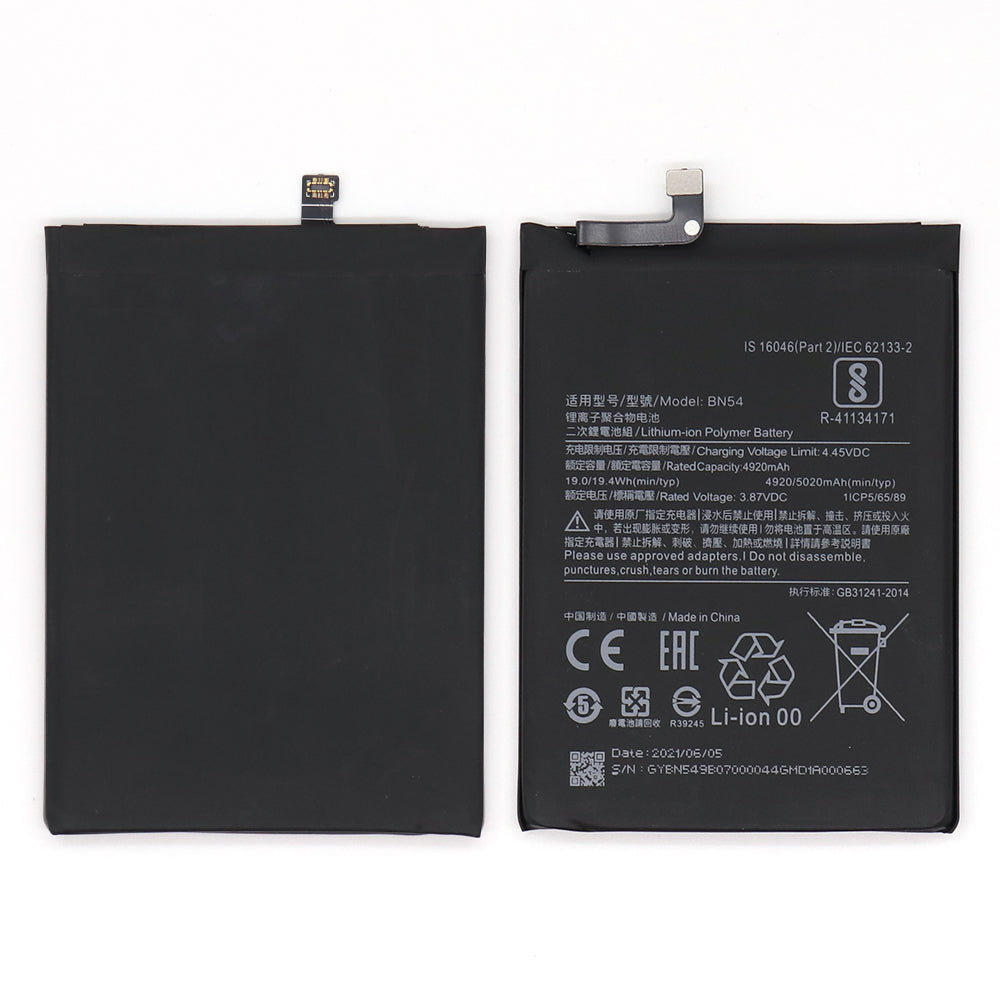 Xiaomi Redmi 9, Redmi Note 9 Battery BN54 (OEM)