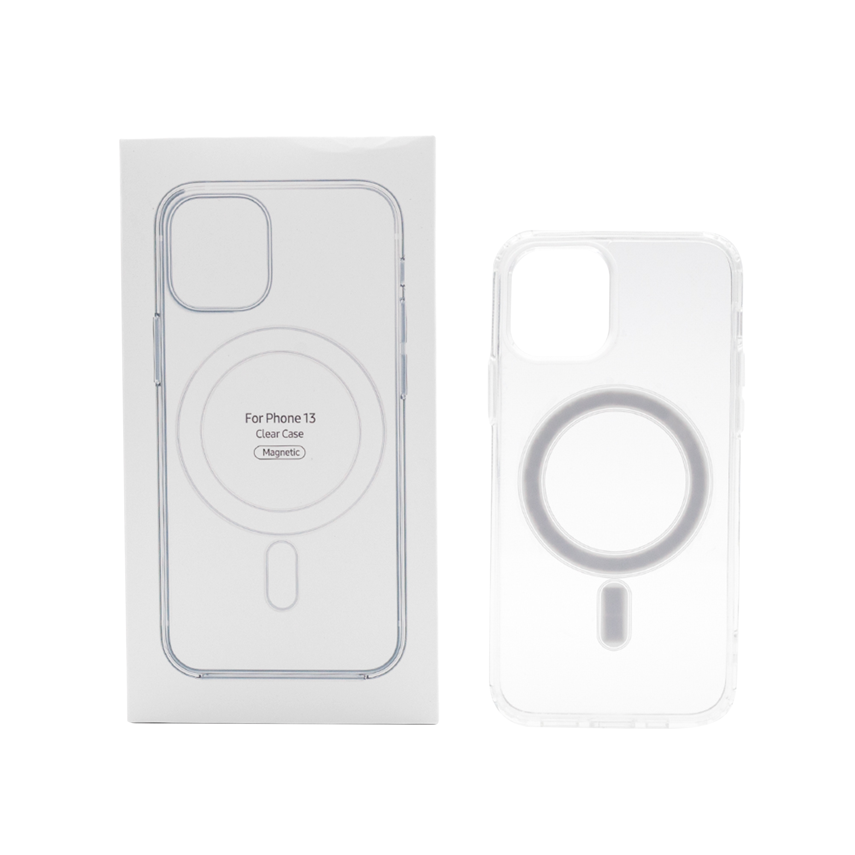 For IPhone 13 Magnetic Clear Case
