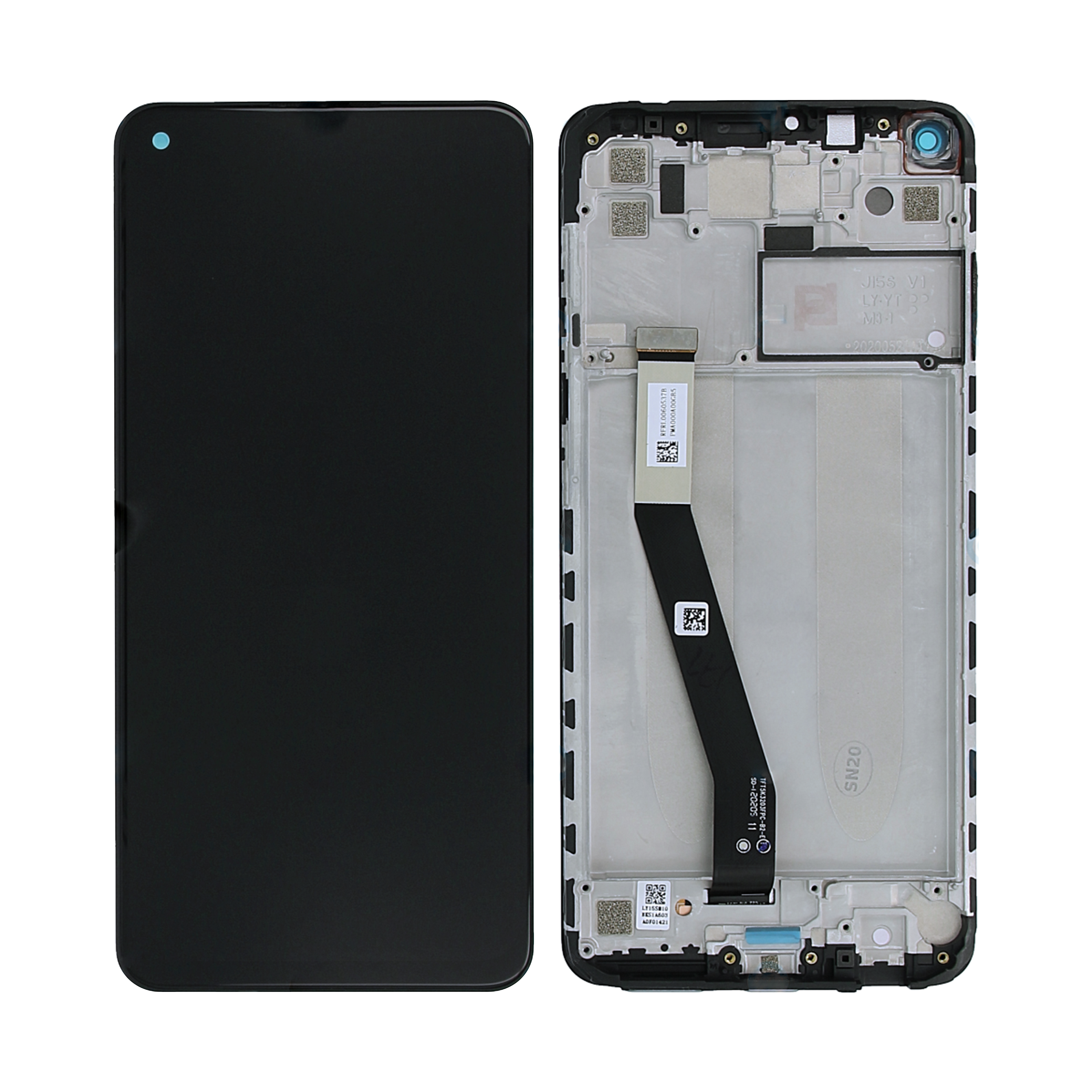 Xiaomi Redmi Note 9 Pantalla Gris Medianoche Con Marco Original