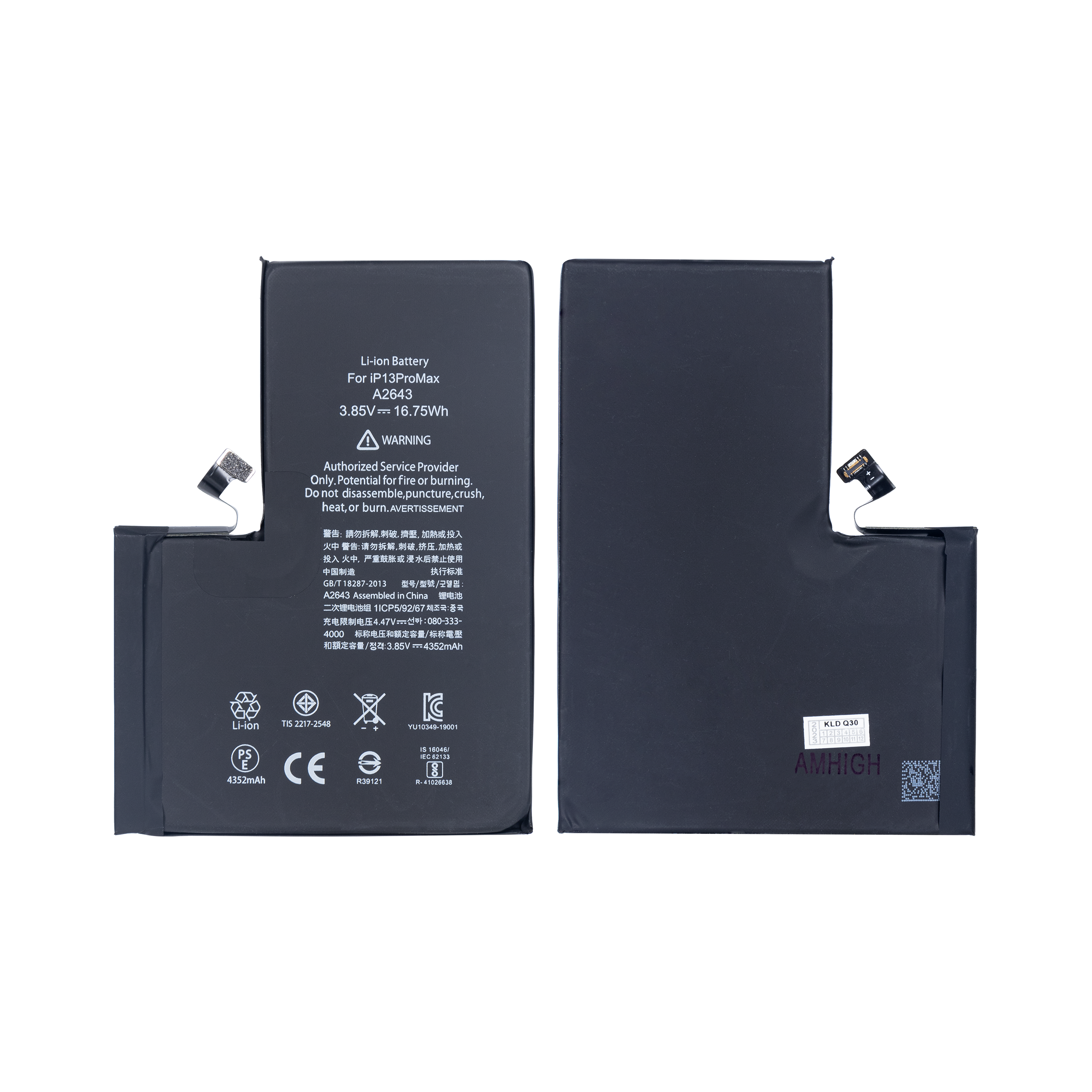 Batterie pour iPhone 13 Pro Max avec puce TI
