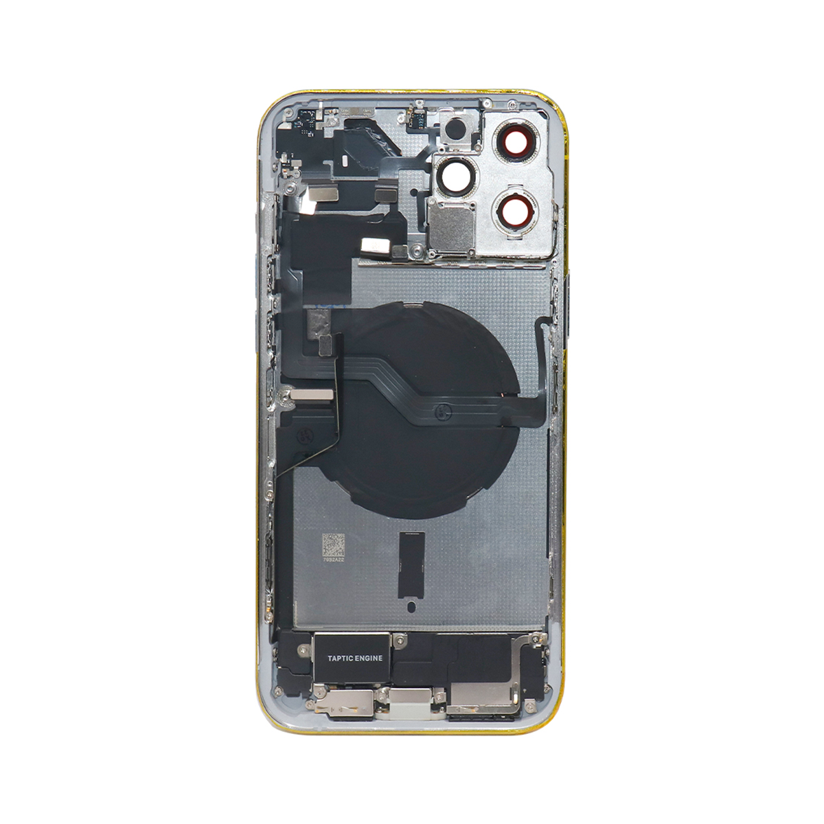 Pour iPhone 12 Pro Max Boîtier complet avec toutes les petites pièces sans batterie ni appareil photo arrière Argent