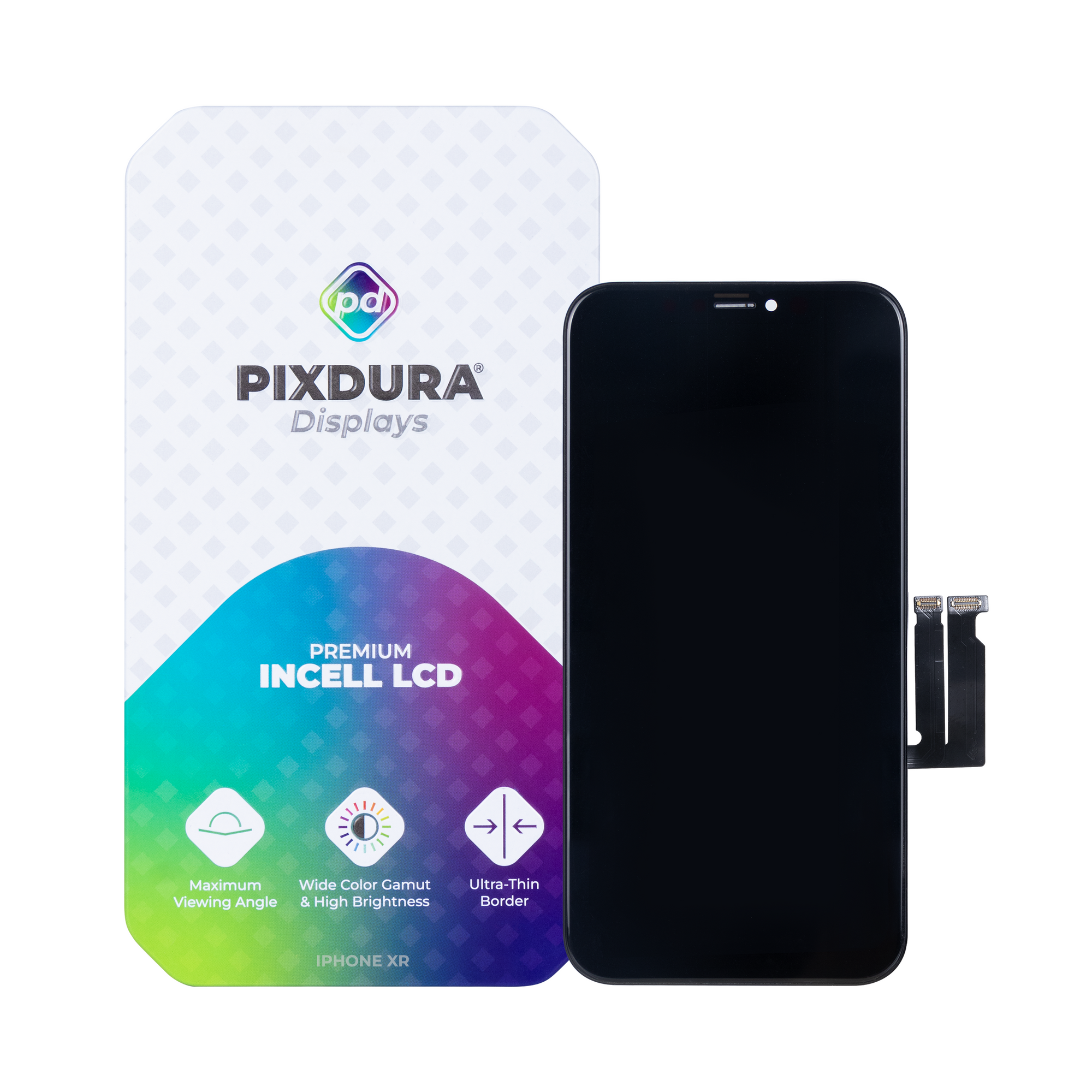 PIXDURA pour l'écran et le numériseur de l'iPhone XR In-Cell Premium