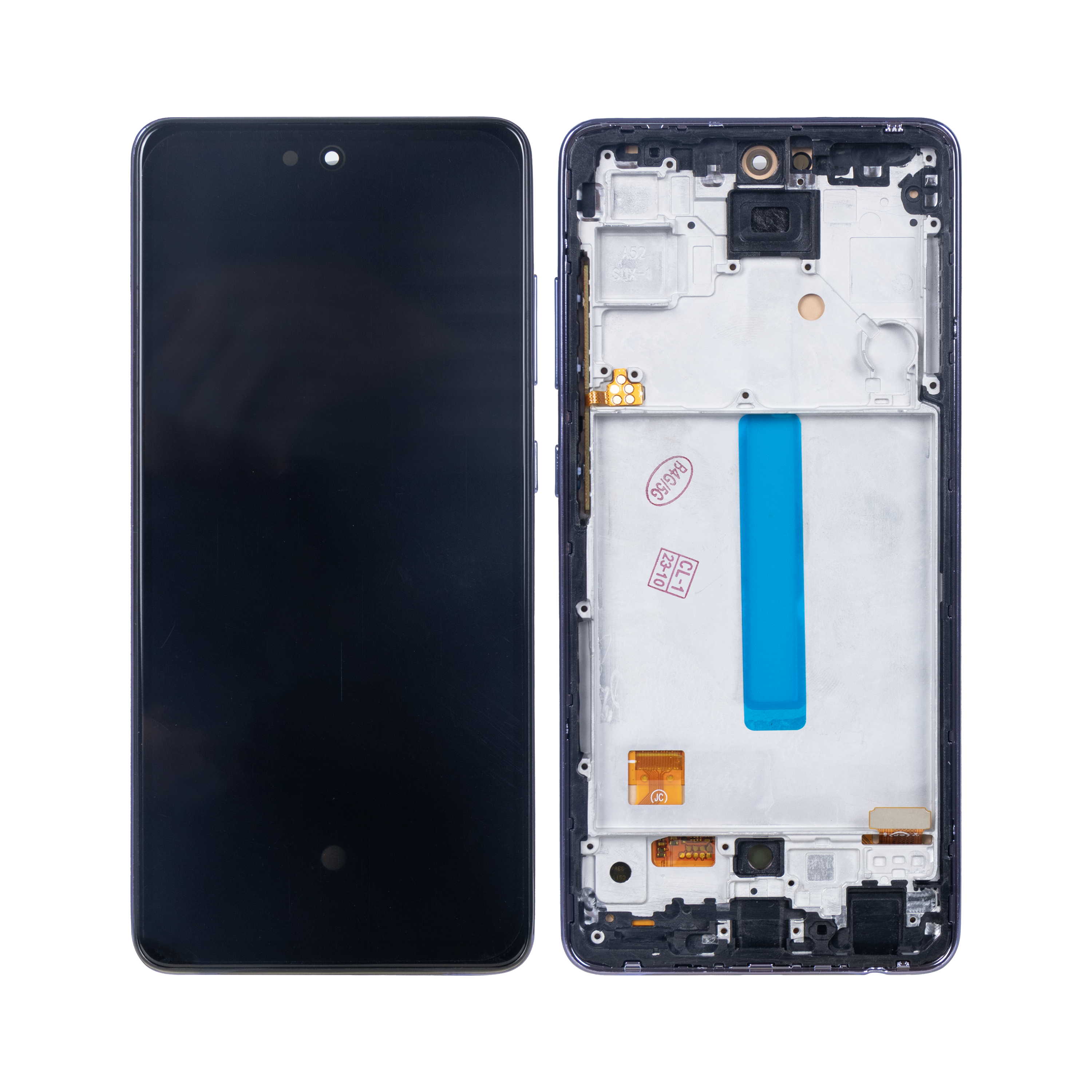 Samsung Galaxy A52 5G A526B, A52s 5G A528B Ecran et numériseur avec cadre Violet brillant Soft-OLED