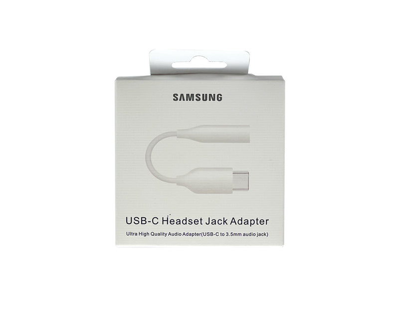 Adaptateur USB-C vers prise audio 3,5 mm Samsung Boîte de vente au détail blanche