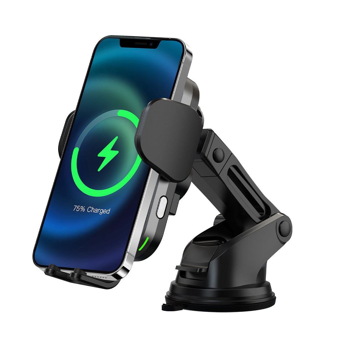 Rixus RXWC48 Wireless Car Charger Mount Black (support de chargeur sans fil pour voiture)