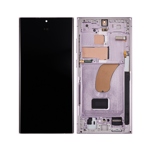 Samsung Galaxy S23 Ultra S918B Écran et numériseur avec cadre Lavender Service Pack