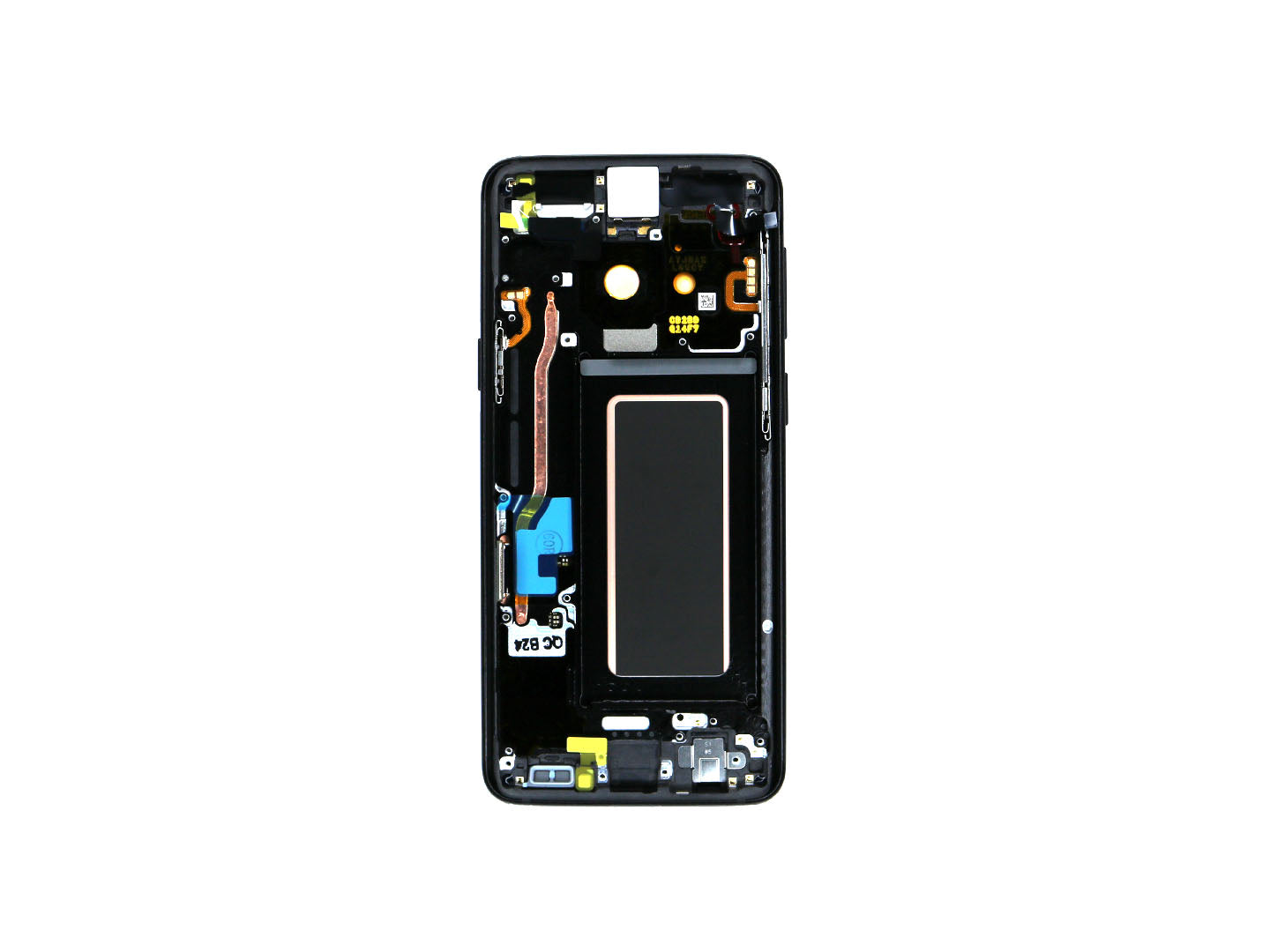 Samsung Galaxy S9 G960F Écran et numériseur avec cadre Noir minuit Service Pack