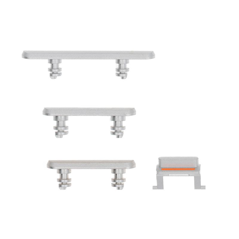 Pour iPhone Xr Buttons Set White (4pc)